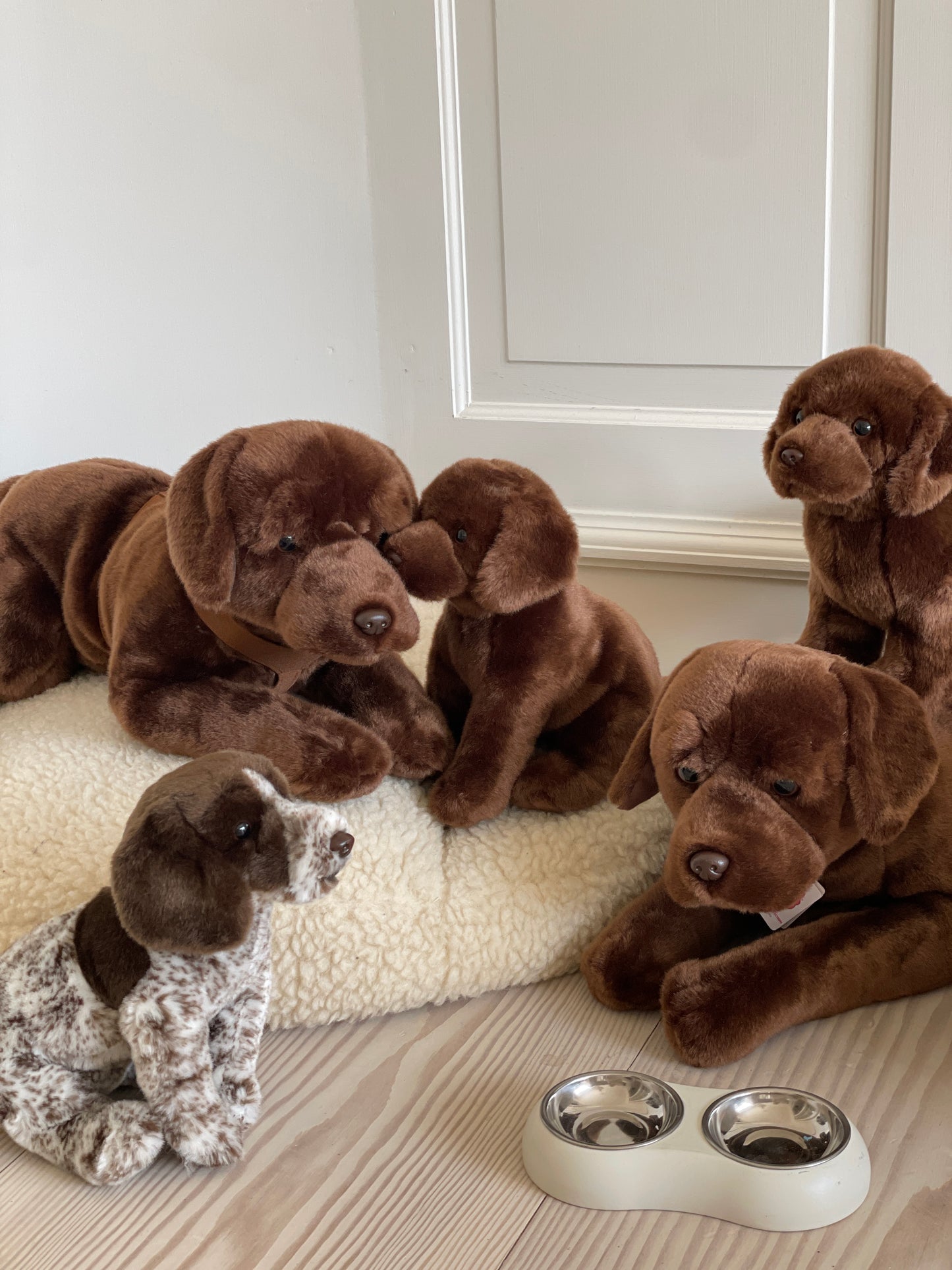 German Wirehaired Puppy, 30 cm, Realistic Plush Toy