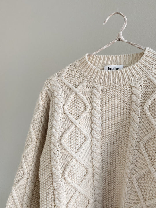 Sweater, Aran, Natural