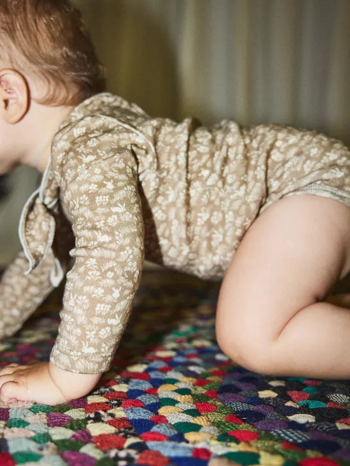Scout Onesie, Kelp Bunny Meadow