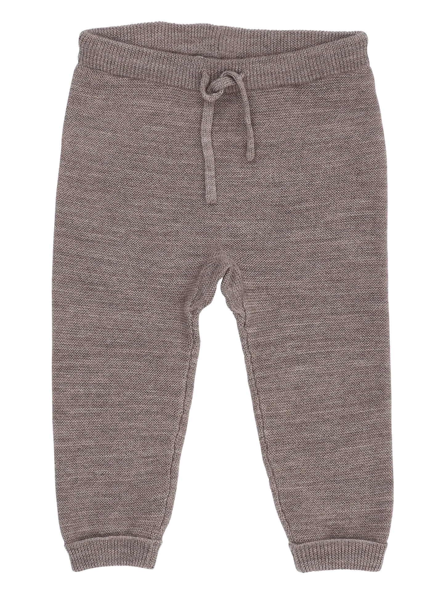 Merino Leggings, Garter Stitch, Natural Melange