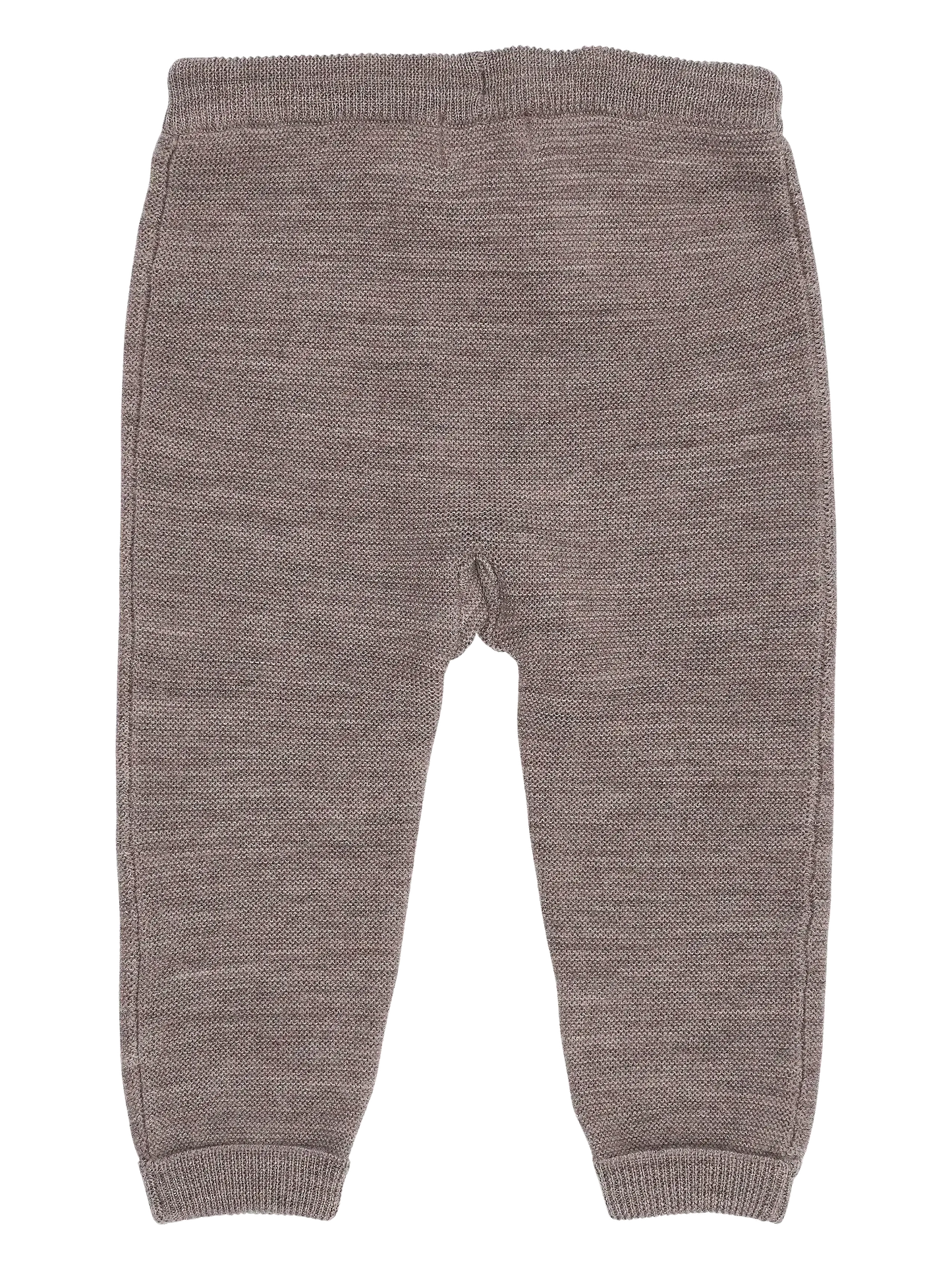 Merino Leggings, Garter Stitch, Natural Melange