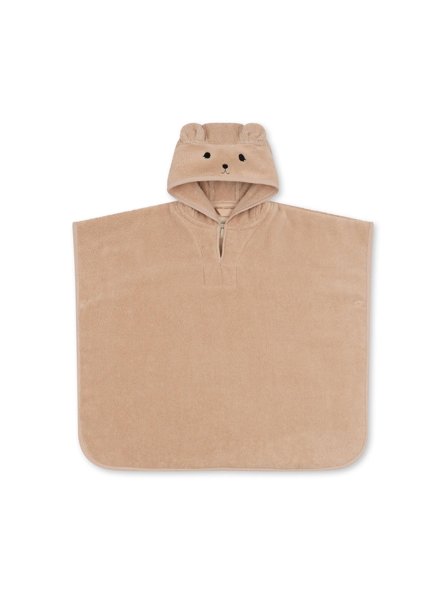 Terry Poncho Animal, Bear, Smoke Grey