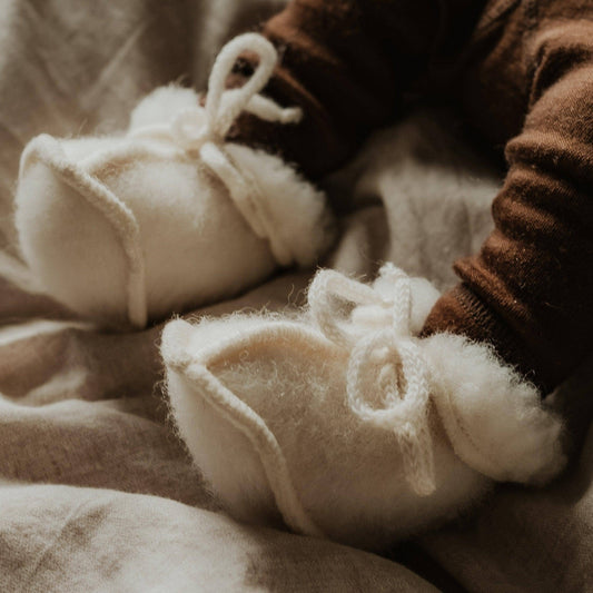Merino Wool Baby Booties