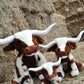 Texas Longhorn Highland Cream Large Brown Cow Soft Toy, 30cm