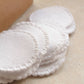 Organic Cotton Rounds, Natural White, Reusable