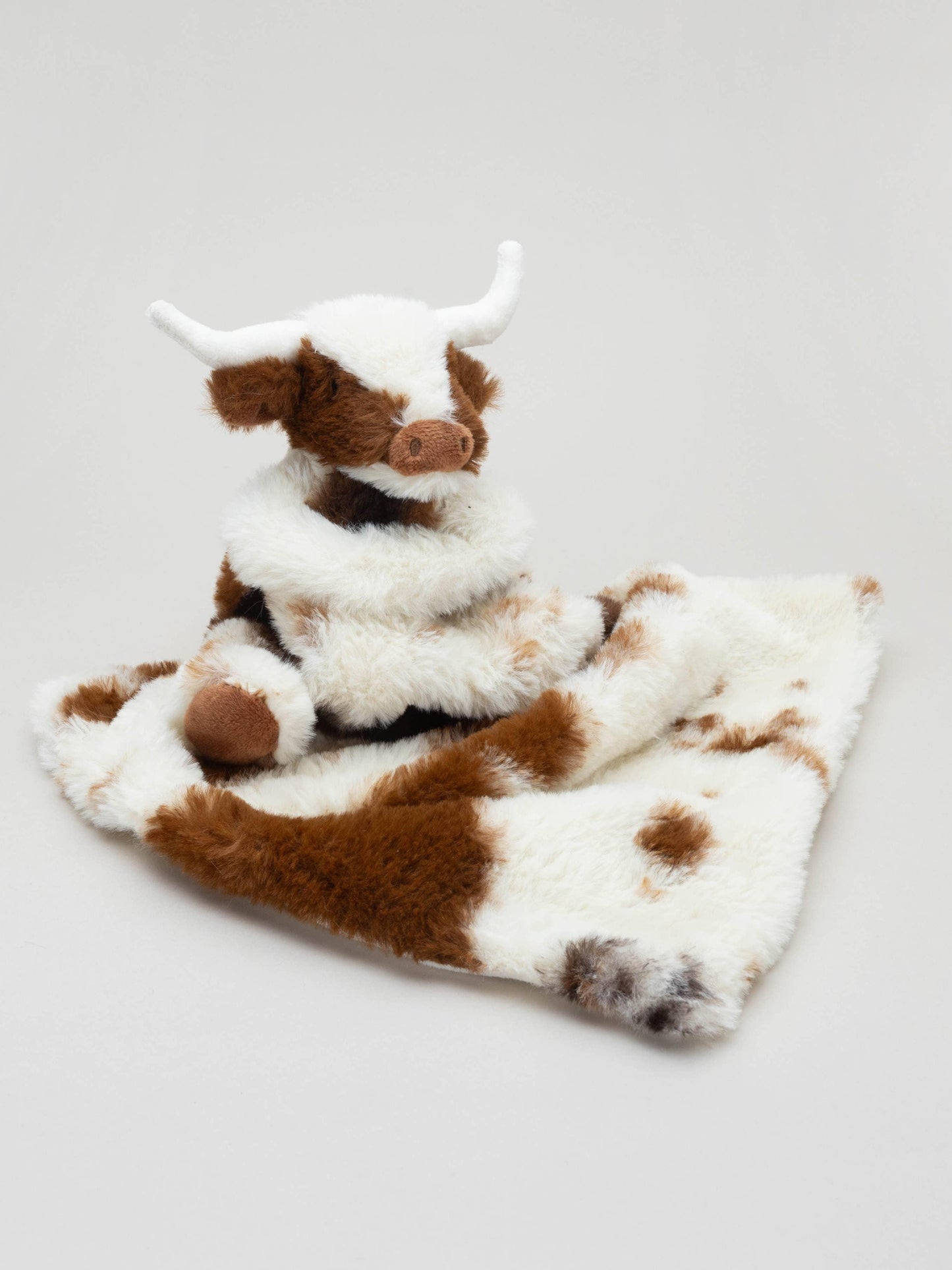 Texas Longhorn Highland Cow, Soft Toy Soother Comforter, 29cm