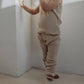Wool Rib Leggings - Oat