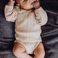 Wool Rib L/S Bodysuit - Oat