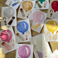 Cut-Out Balloon Girl, Mobile, Pink
