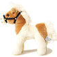 Horse cuddly toy, beige-white
