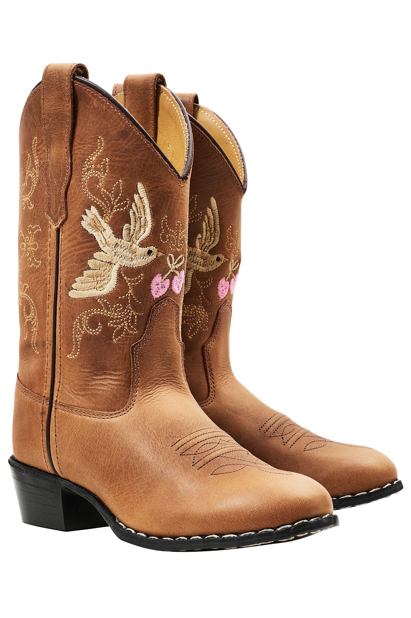 Kids Cognac Dove Limited Cowboy Boots - Bootstock & Copenhagen Colors