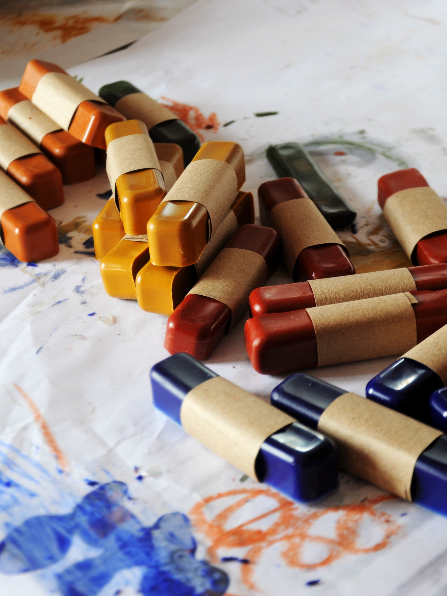 All Natural Handmade Beeswax Oil Pastels, Set of 8