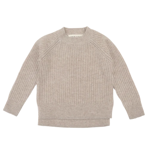 Ellis Sweater, Millet, Holmm, 70% Wool & 30% Cashmere & Oeko-Tex®