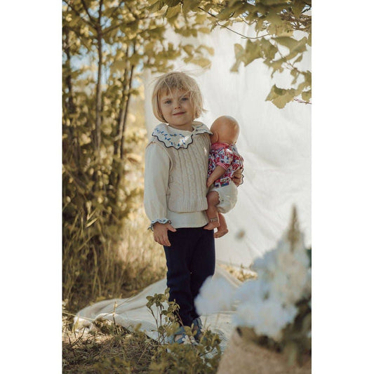 Olivia Vest, Beige, 100% Organic Cotton