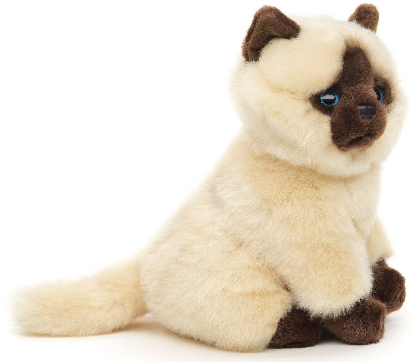Siamese cat cuddly toy, beige-brown