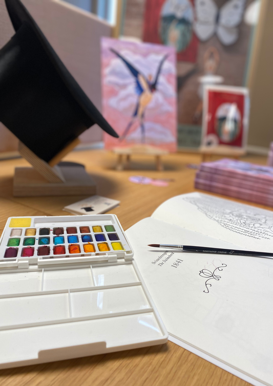 Hans Christian Andersen Fairy Tale Colouring Book with Audio, Danish Design
