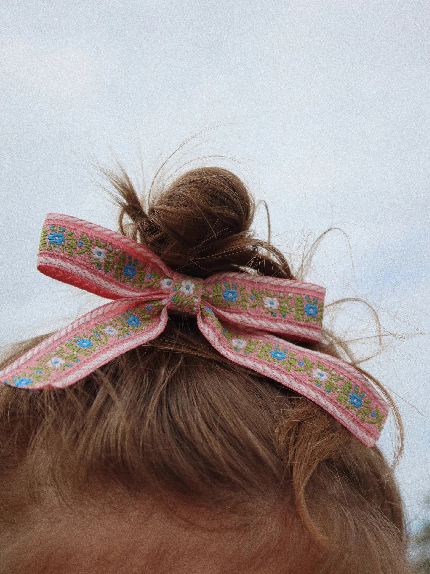 2 Pack Ribbon Bow Elastics, Sorbet