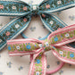 2 Pack Ribbon Bow Elastics, Sorbet