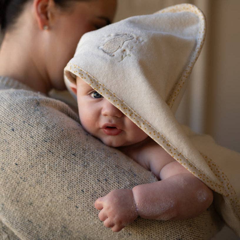 Hooded Baby Towel, Wild Chamomile