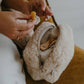 Toiletry Bag, Sand, 100% Natural Wool