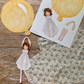 Cut-Out Balloon Girl, Mobile, Yellow