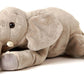 Elephant Plush, Lying, 27 cm, Super Soft & Recycled Filling