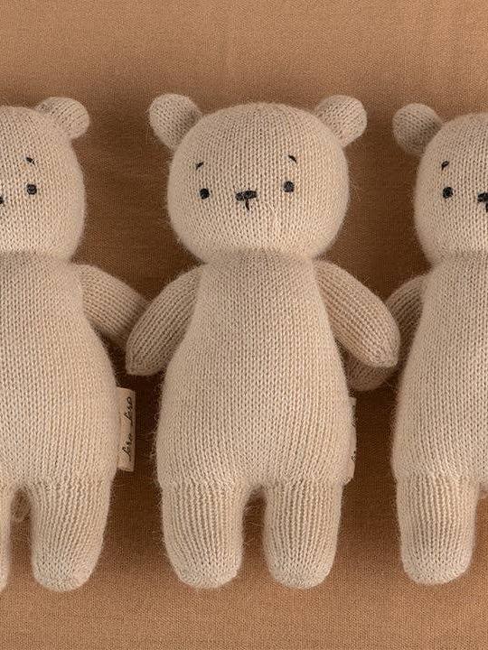 Alpaca Wool Teddy Bear, Handmade & Fairtrade