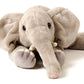 Elephant Plush, Lying, 27 cm, Super Soft & Recycled Filling