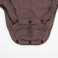 Merino Wool Baby Wrap Bodysuit, Long Sleeve, Peppercorn