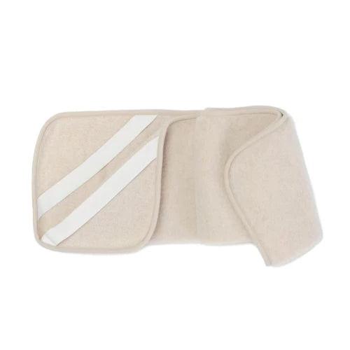Wool Crib Blanket, Camel & Merino Wool, 60×120 cm – Creme