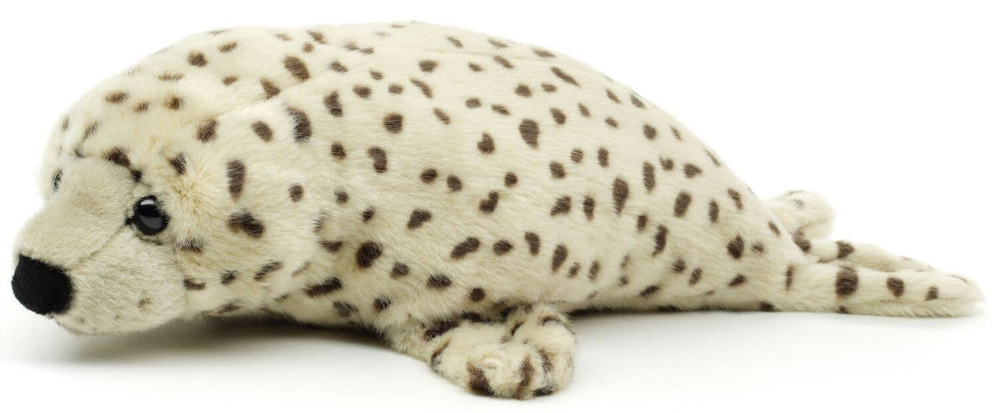 Grey-Dotted Seal Plush, Large, 46 cm, Super Soft & Recycled Filling