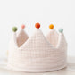 Birthday Crown with Pom-Poms, sand.