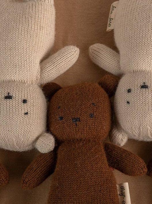 Alpaca Wool Teddy Bear, Handmade & Fairtrade