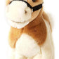 Horse cuddly toy, beige-white