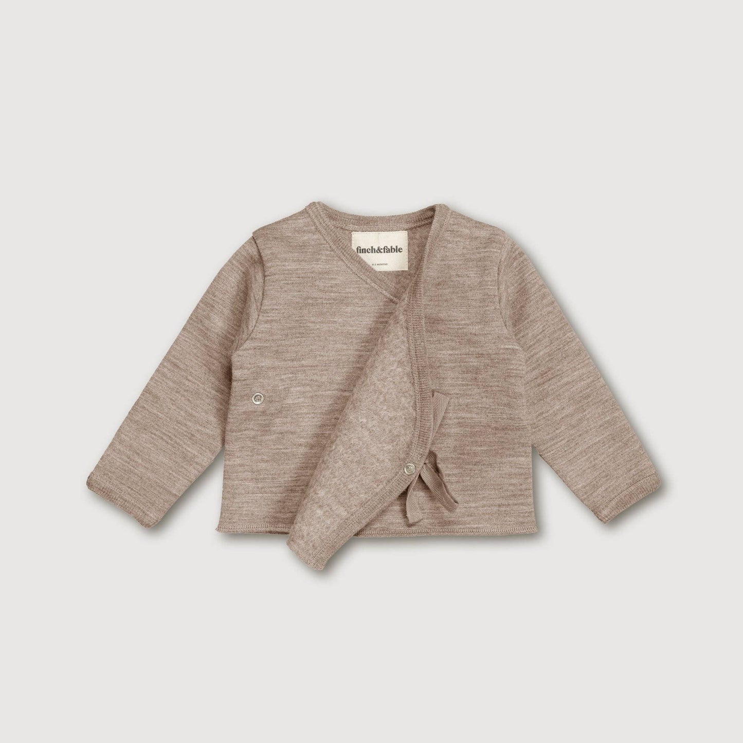 Wool Fleece Cardigan - Sand