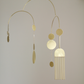 #2 Kinetic Brass Mobile, Small Wave Art, Handmade