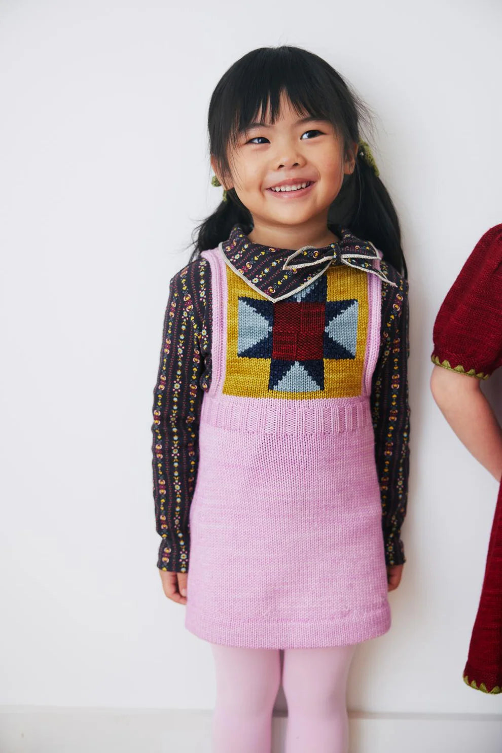 Misha & Puff, Girls Dress, Pinafore, Quilt, Pink Lilac