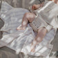 Muslin Scarf 'Lavender Stripes'