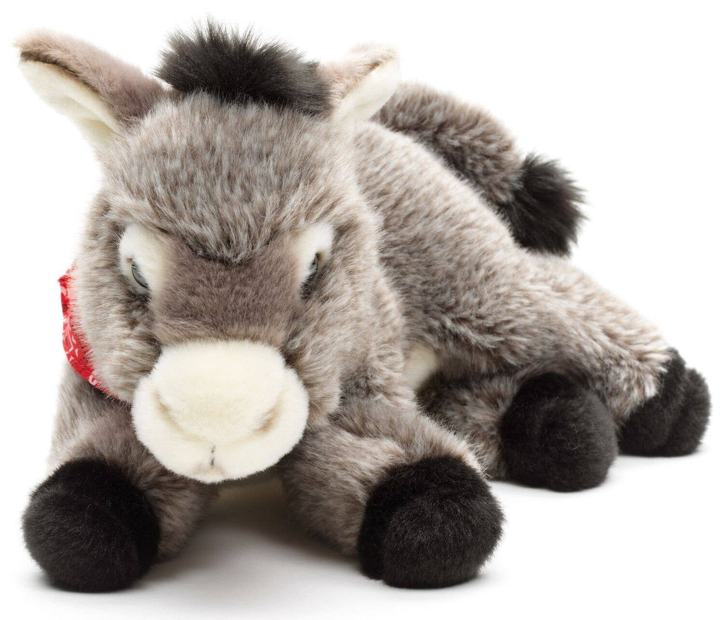 Donkey with scarf, cuddly toy
