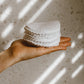 Organic Cotton Rounds, Natural White, Reusable