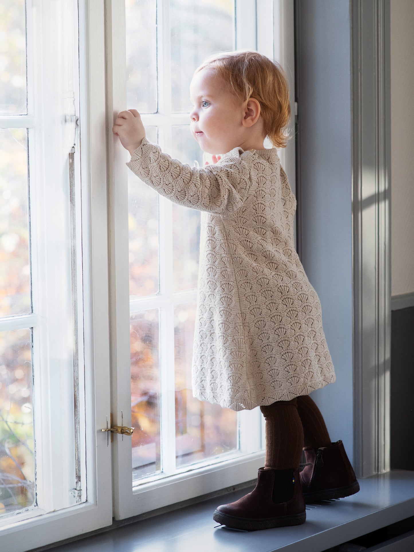 Baby Texture Dress, Oyster