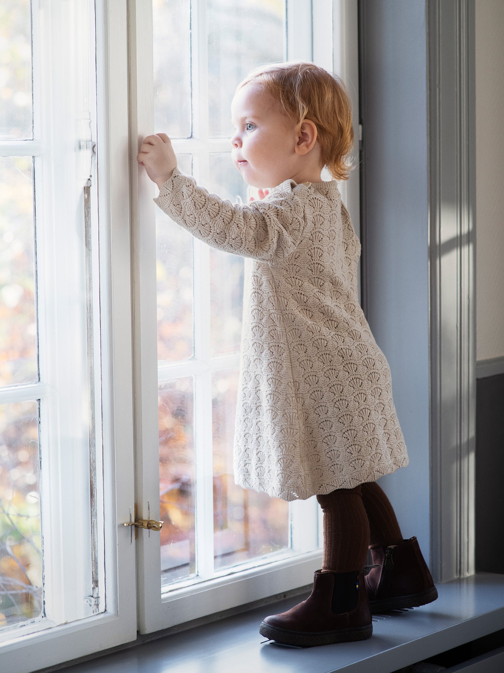 Baby Texture Dress, Oyster