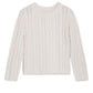 Cableknit Sweater, Creme, 100% Cotton