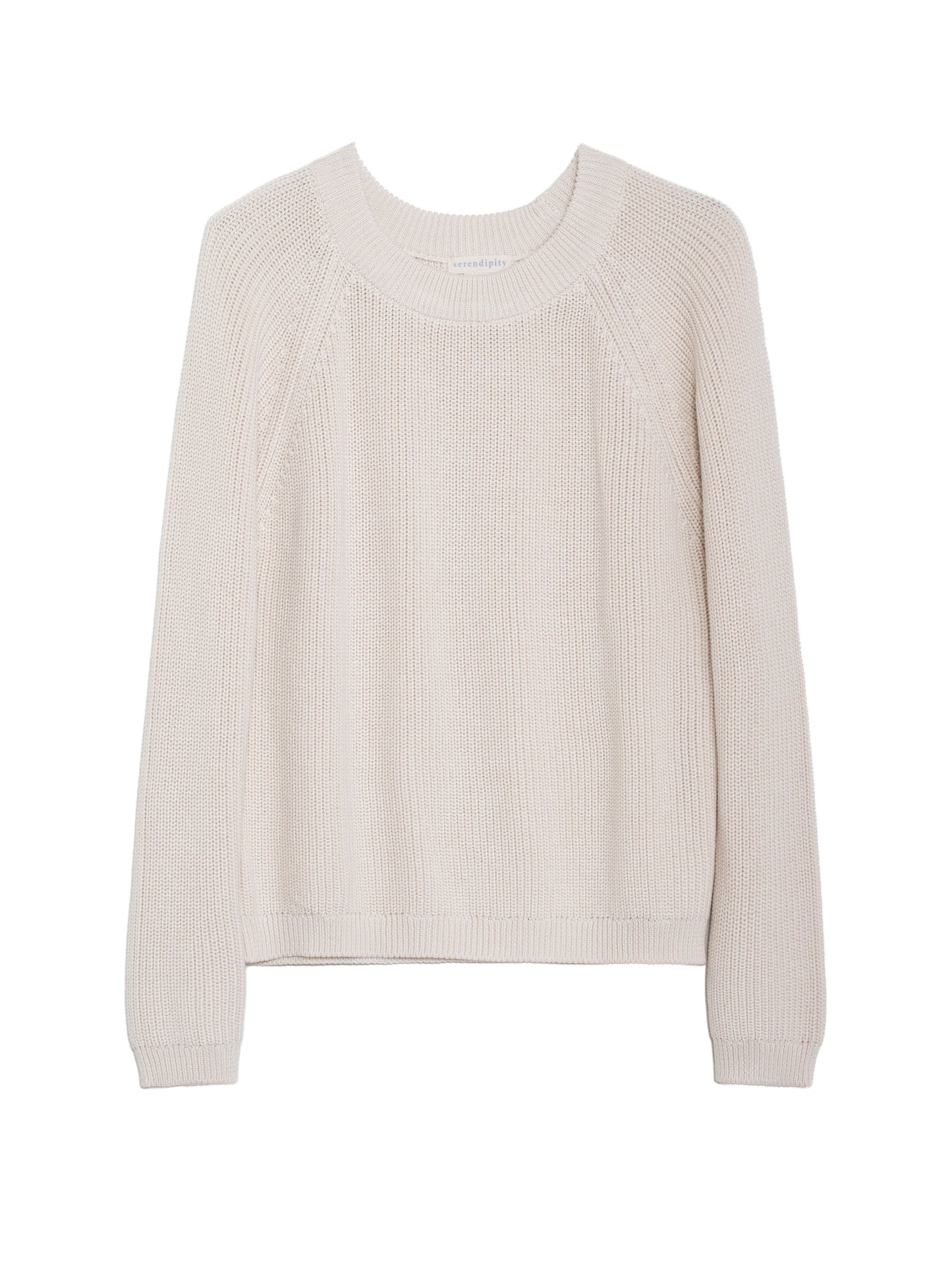 Patent Sweater, Womens, Creme. 100% Organic Cotton