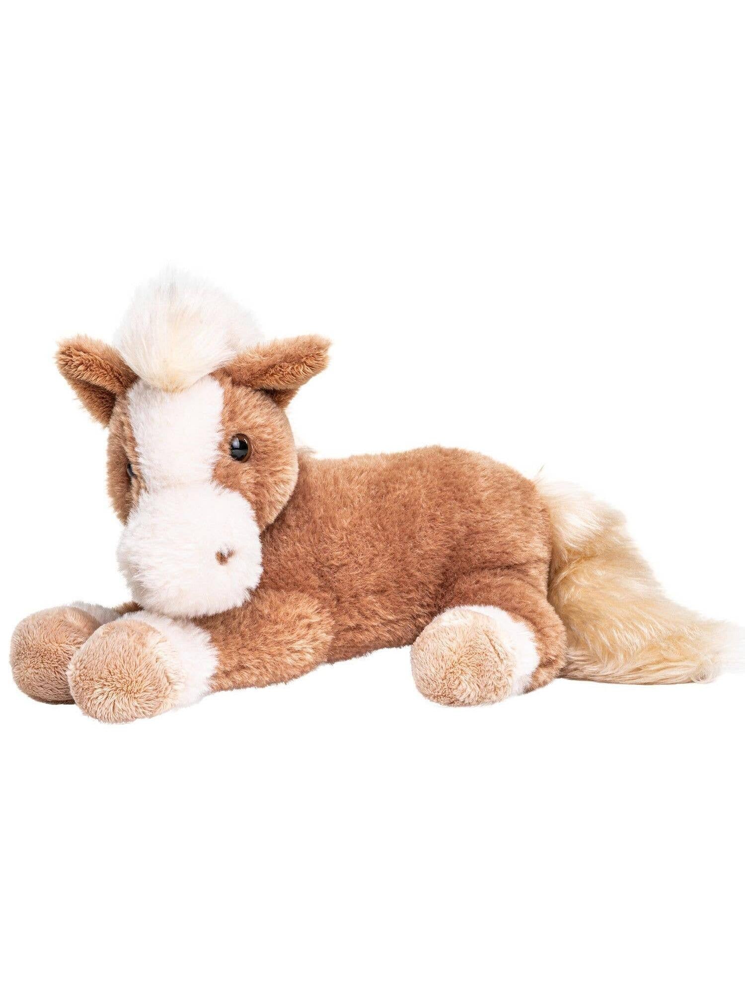 Horse, lying down (brown) - super soft - cuddly/plush toy