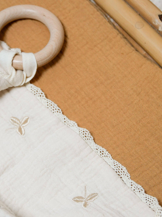 Embroidered Clover Baby Snuggle Cloth