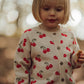 Cherry Vibes Cardigan, 100% Organic Cotton