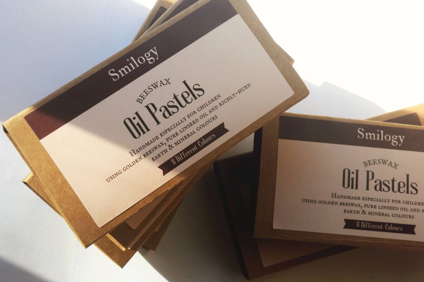 All Natural Handmade Beeswax Oil Pastels, Set of 8