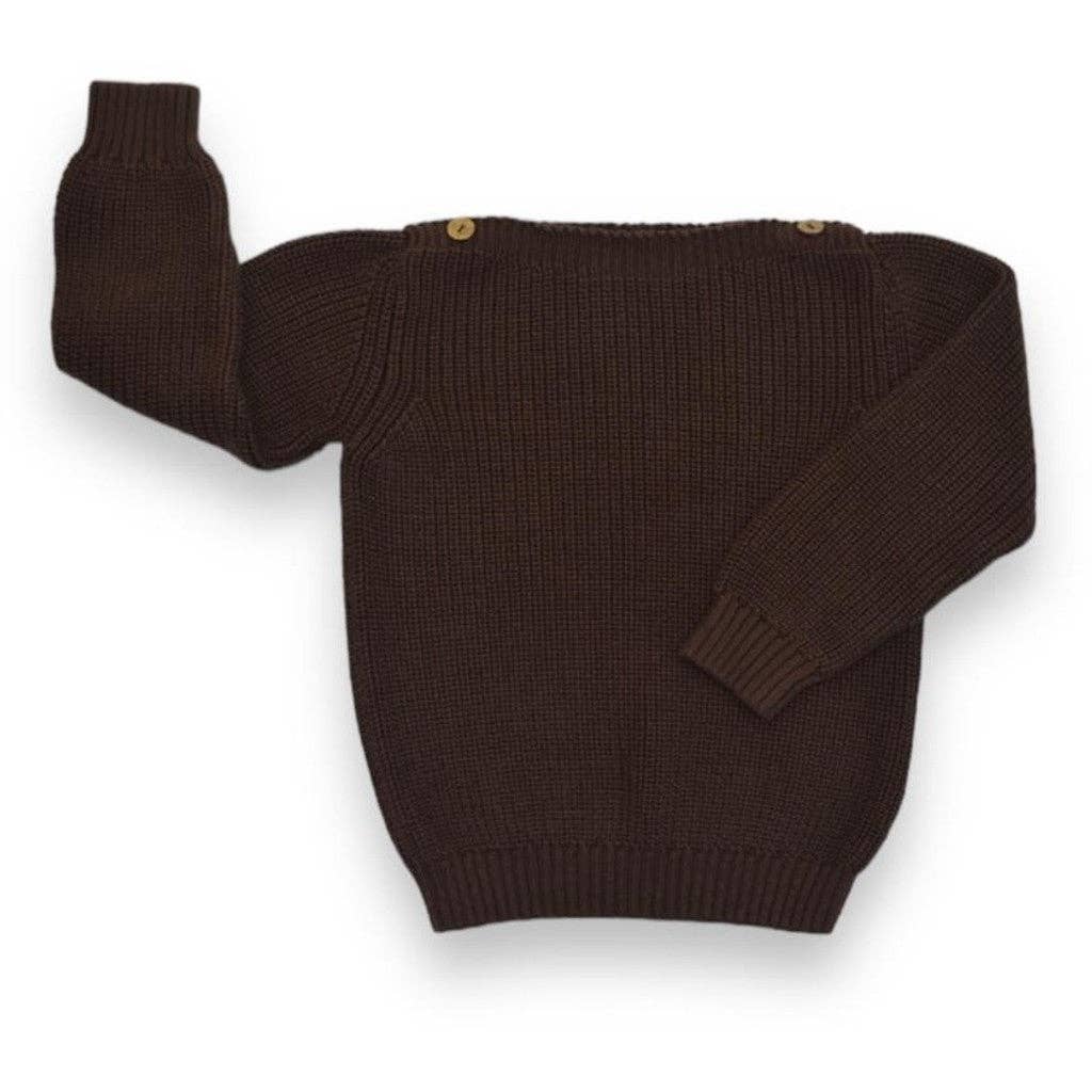 Bello Sweater, Brown, 100% Organic Cotton