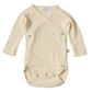 Wool Long Sleeve Wrap Body, Merino Wool, Natural
